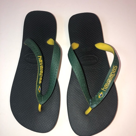 Havaianas Green yellow Flip Flop Kids Sandal - Picture 4 of 13